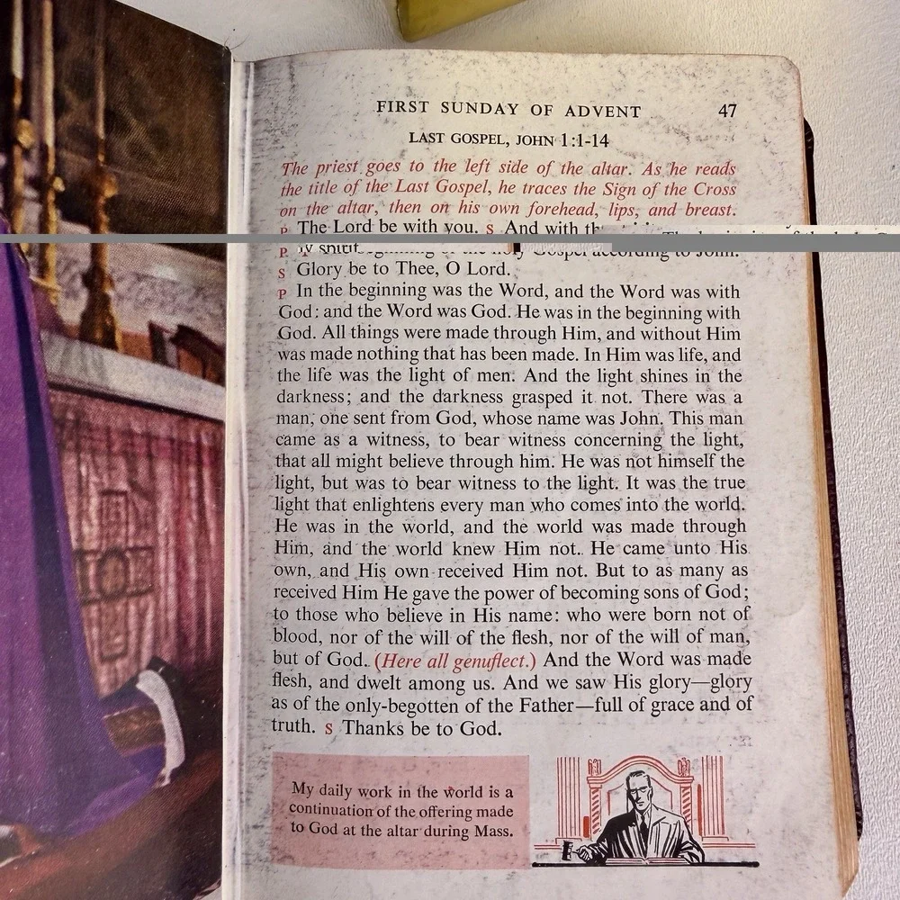 Vintage 1954 Library of Catholic Devotion 3 Book Box Set Catholic Press Chicago